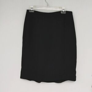 Talbot's Straight Sleek Black Skirt